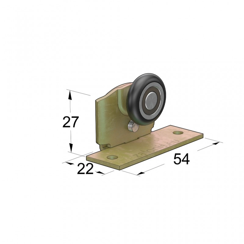 UPPER ROLLER CORNER / SINGLE  SLIDING DOOR SYSTEM m.025 - 20 έως 40kg / DOOR
